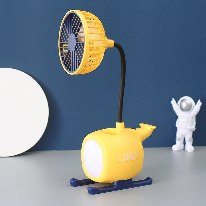 Women's multifunctional USB desk lamp with fan Stornfield