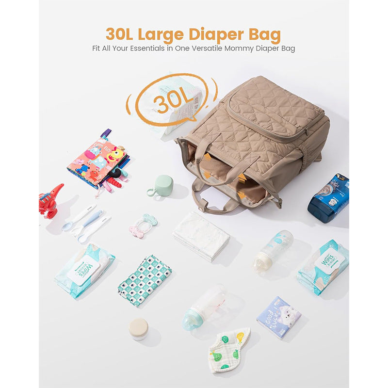 Multifunctional diaper backpack with insulating compartments Stornfield