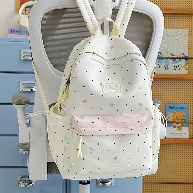 Charming Polka Dot School Backpack Stornfield