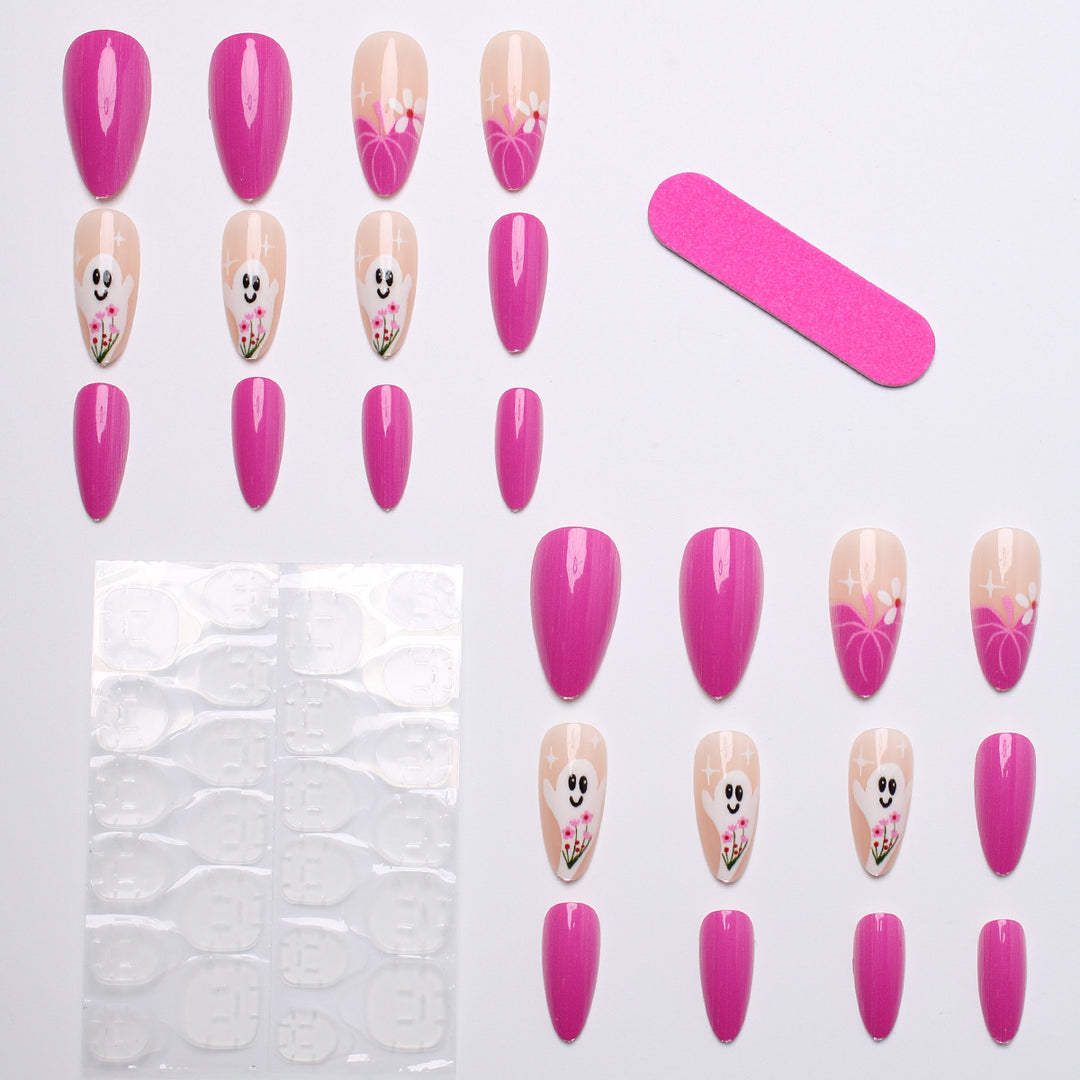 Creative Nail Art Set with Ghost Design Stornfield