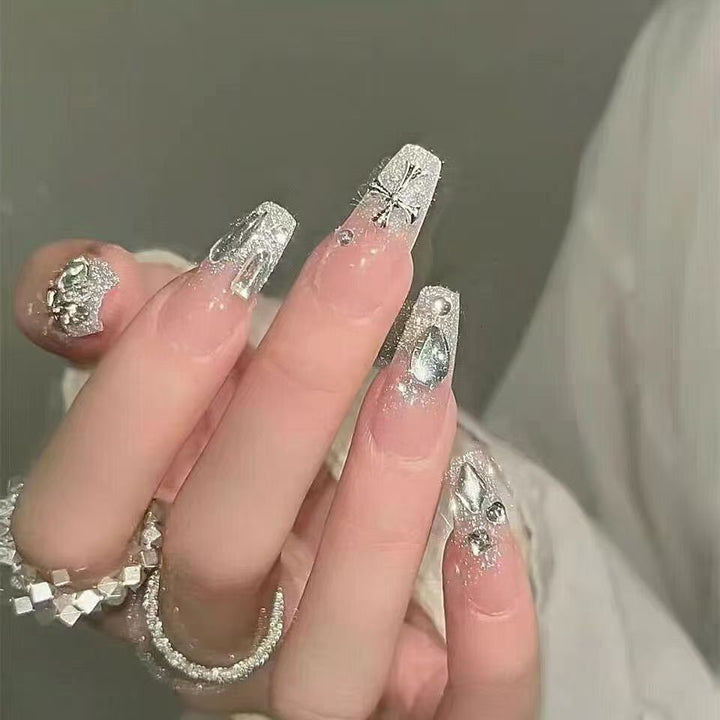 Artistic Character-Embellished Press-On Nails Stornfield