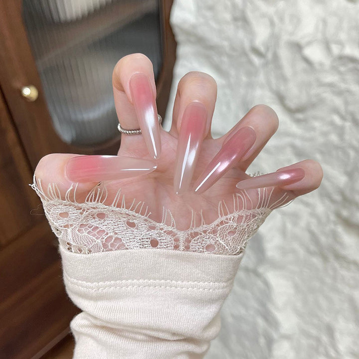 Elegant Glittery Acrylic Nail Extensions Stornfield