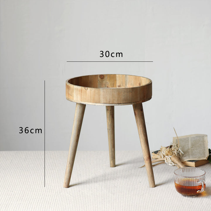 Modern side table made of wood Stornfield