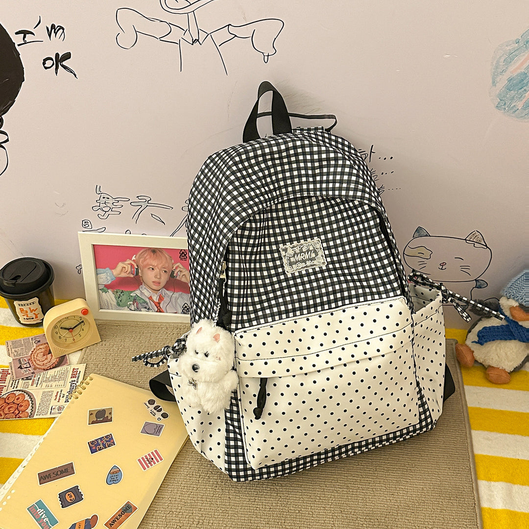 Chic Plaid Backpack Stornfield