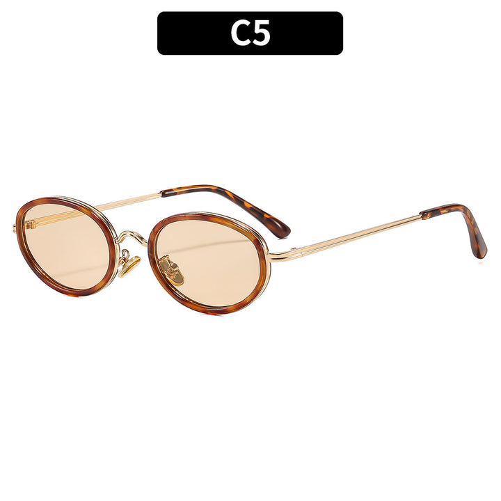 Chic Oval Frame Sunglasses  1787664033