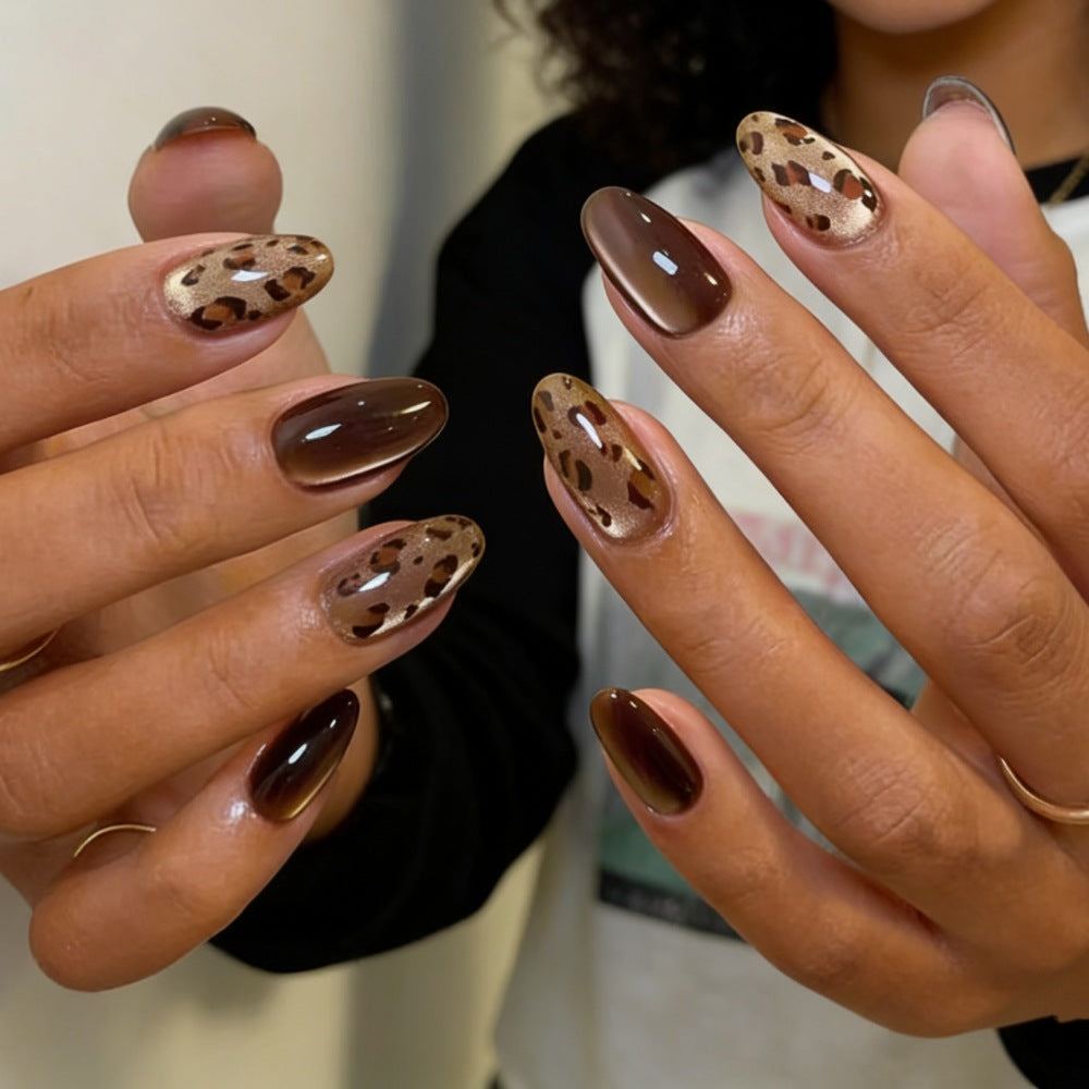 Artificial Nails in Elegant Leopard Pattern Stornfield