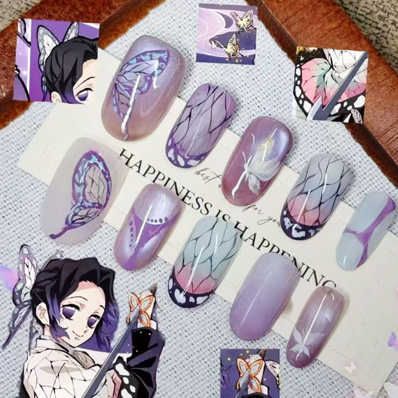 Whimsical Bunny-Themed Press-On Nail Art Set Stornfield