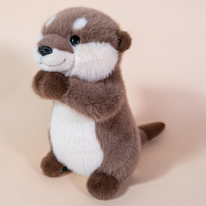 Plush Interactive Otter Stuffed Animal with Luxurious Soft Fur and Poseable Paws Stornfield