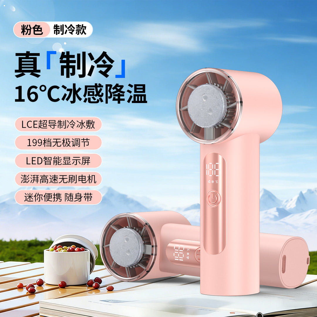 Women's Portable USB Fan with Digital Display Stornfield