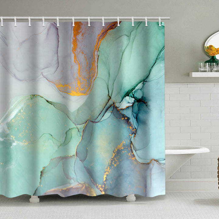 Artistic Marble Design Shower Curtain Stornfield