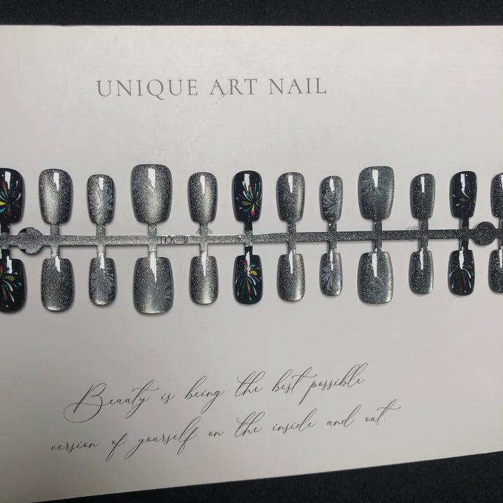 Artistic Sparkle Press-On Nail Set