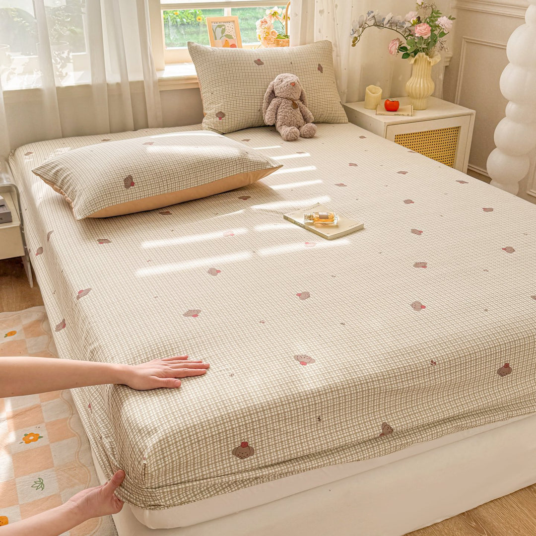 Soft Cotton Polka Dot Fitted Sheet