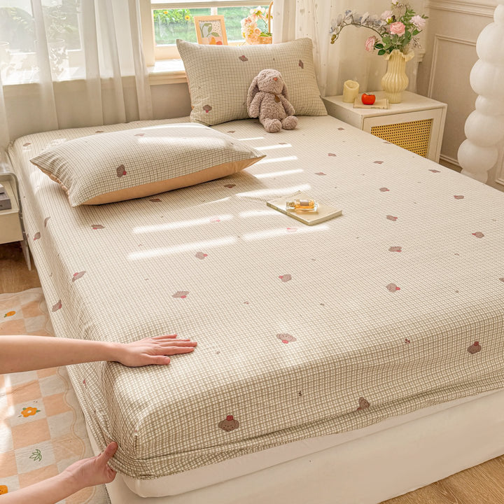 Soft Cotton Polka Dot Fitted Sheet