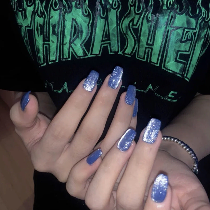 Sparkling Glittered Press-On Nails Stornfield