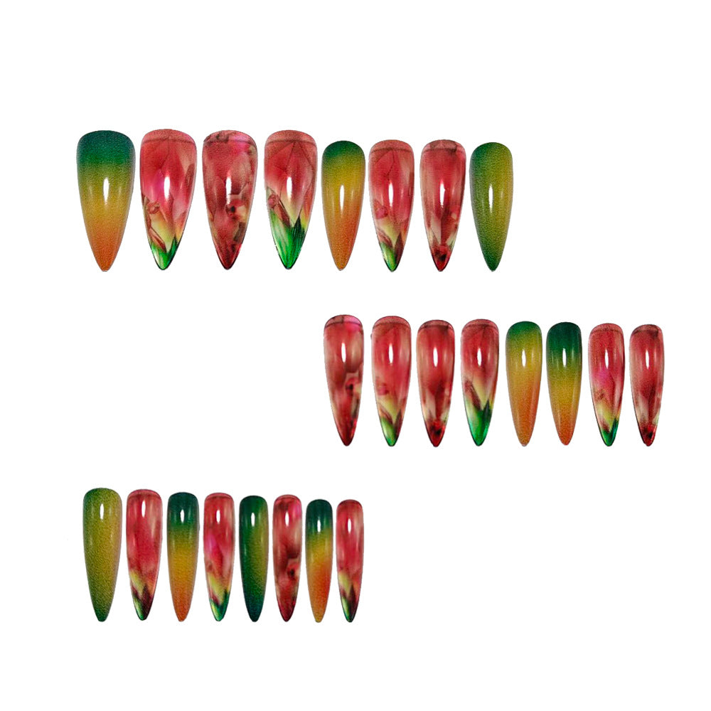 Artificial nails with sparkling crystal and faceted design Stornfield