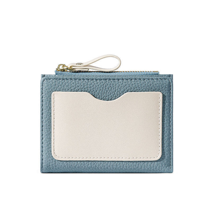 Textured  Leather Zippered Card Holder Stornfield