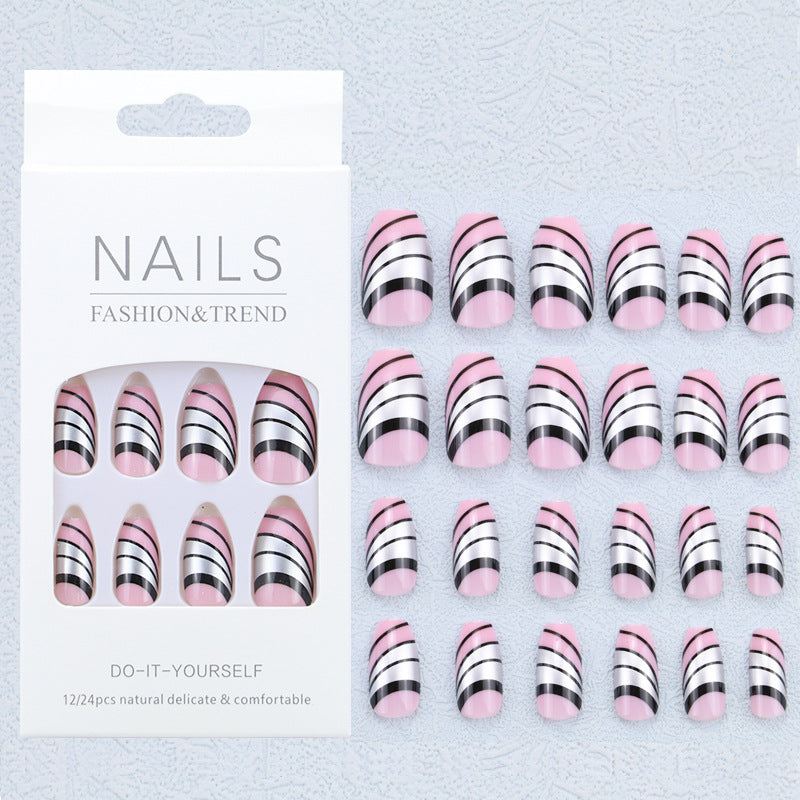 Artistic Graphic Press-On Nail Set Stornfield