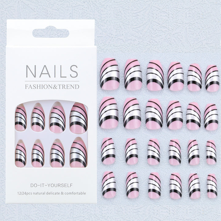 Artistic Graphic Press-On Nail Set Stornfield