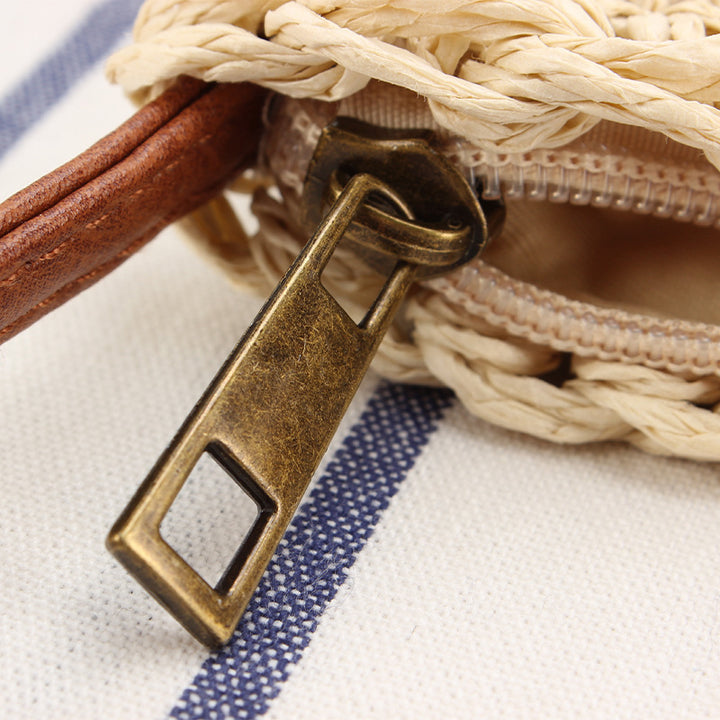 Braided shoulder bag with leather accents Stornfield