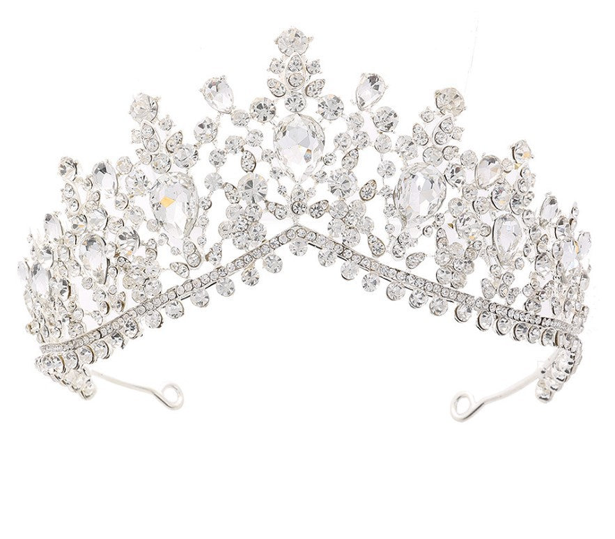 Women's Glamorous Tiara with Rhinestone and Crystal Embellishments Stornfield