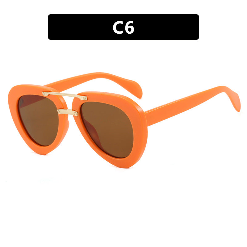 Womens extravagant sunglasses in modern heart design Stornfield