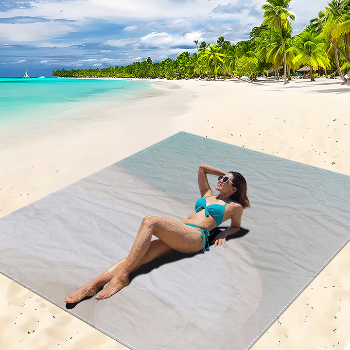Mandala Design Beach Mat Stornfield