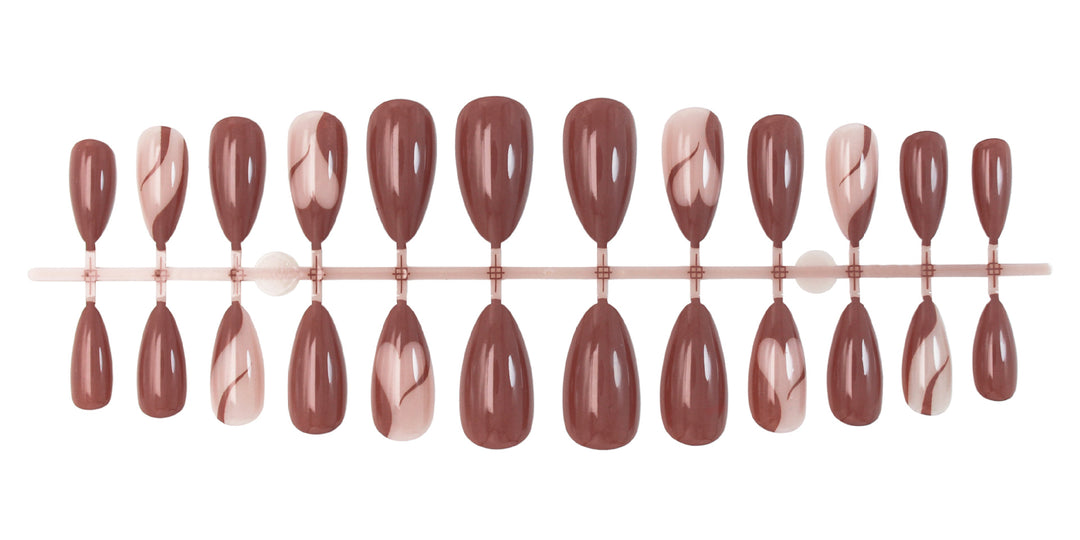 Acrylic nail set with elegant and creative design elements Stornfield