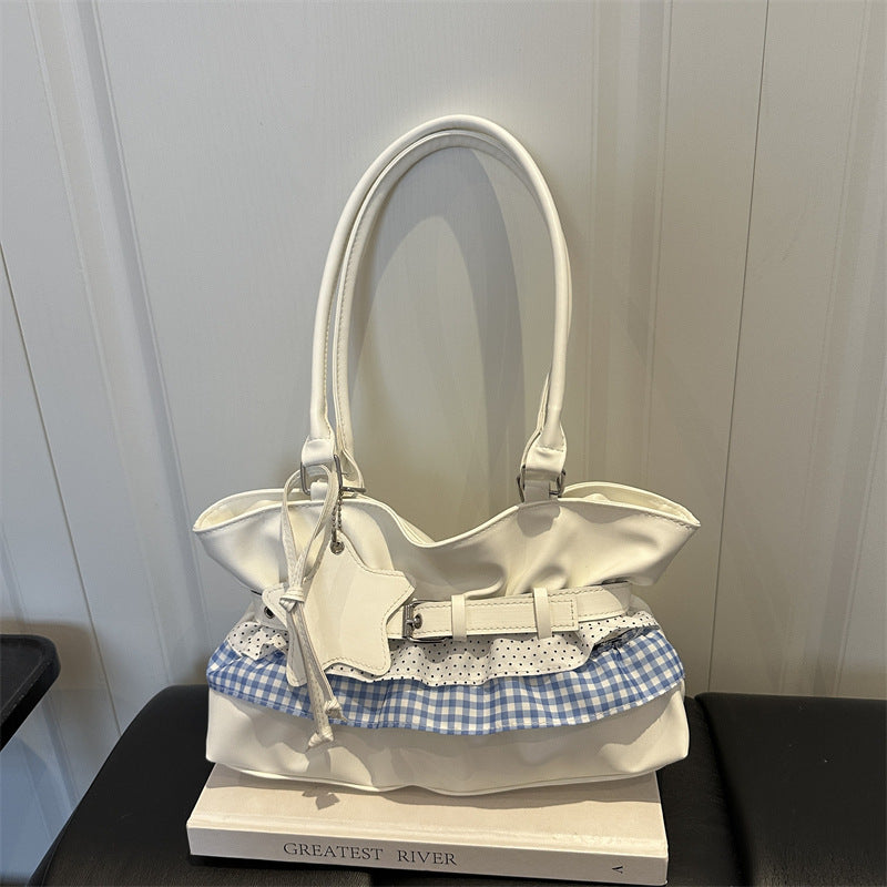 Stylish Ruffled Handbag