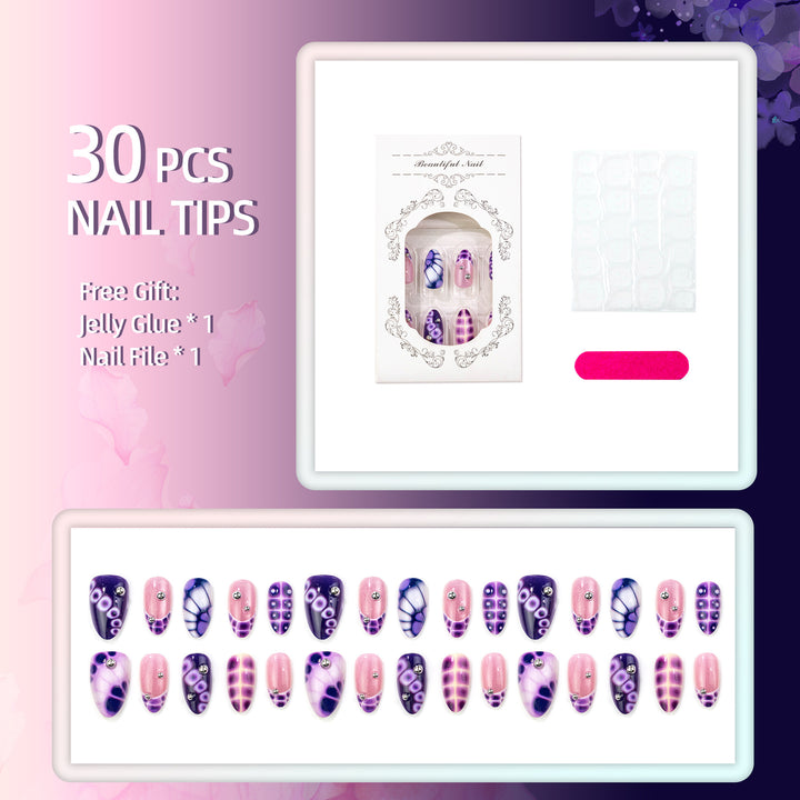 Artistic Gradient Press-On Nail Set