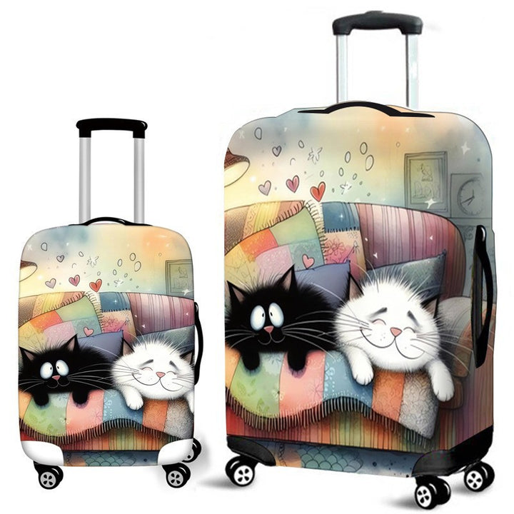 Unisex hard-shell travel suitcase with creative giraffe motif Stornfield