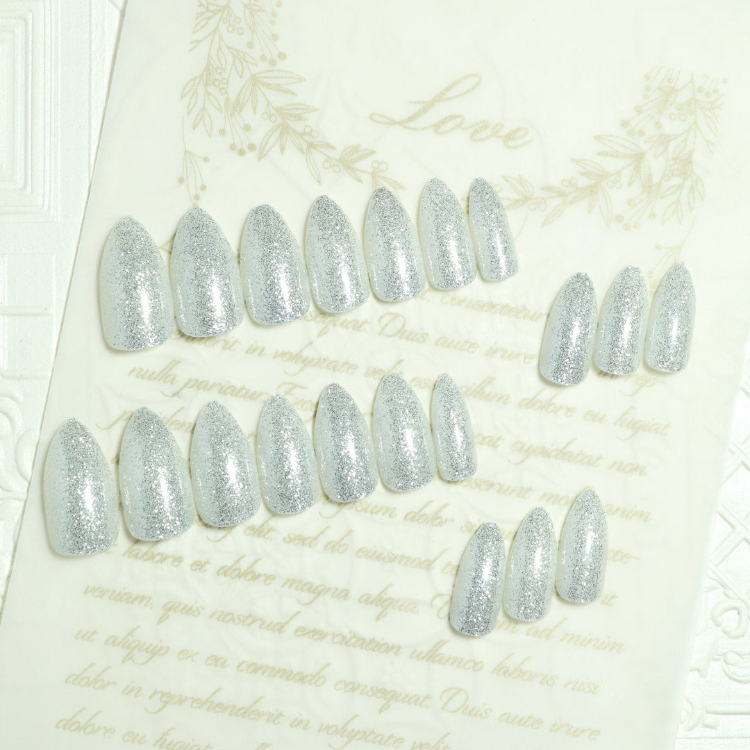 Sparkling Glamour Stiletto Press-On Nails Stornfield