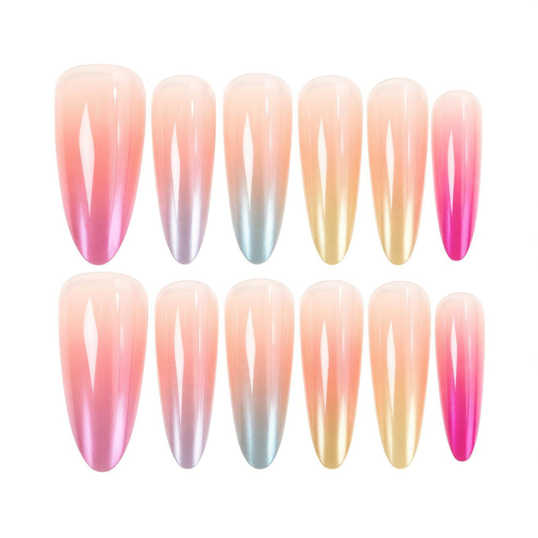 Ombre Gradient Press-On Nail Design Stornfield