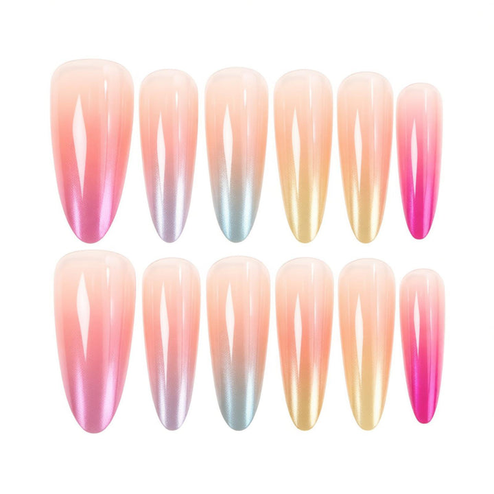 Ombre Gradient Press-On Nail Design Stornfield