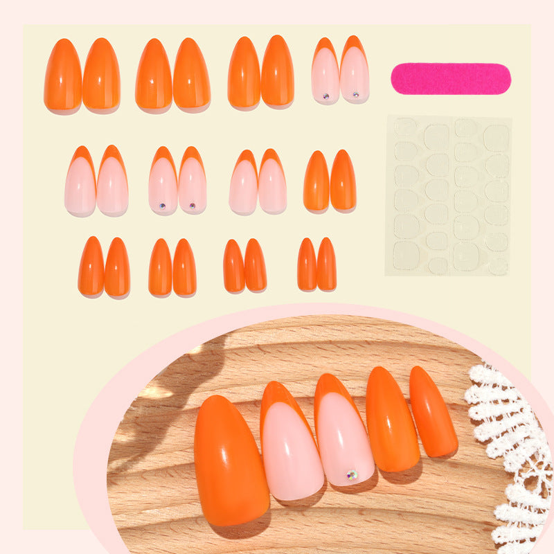 Nail Art Set with Elegant Designs and Artificial Gemstone Accents Stornfield