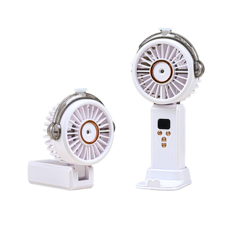 Women portable USB fan with digital display Stornfield