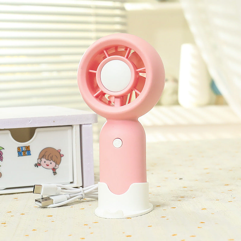 Women Handheld Mini-Fan with USB Charging Function and Ergonomic Design Stornfield