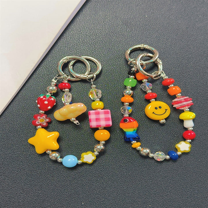 Decorative Beaded Charm Keychain Stornfield 1790135647