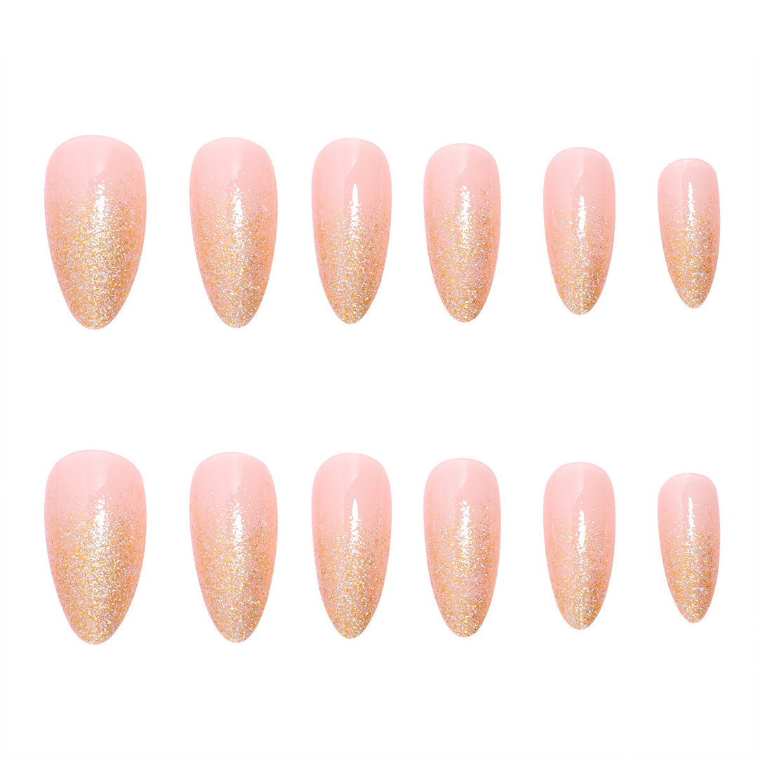 Glittery Press-On Nails Set Stornfield