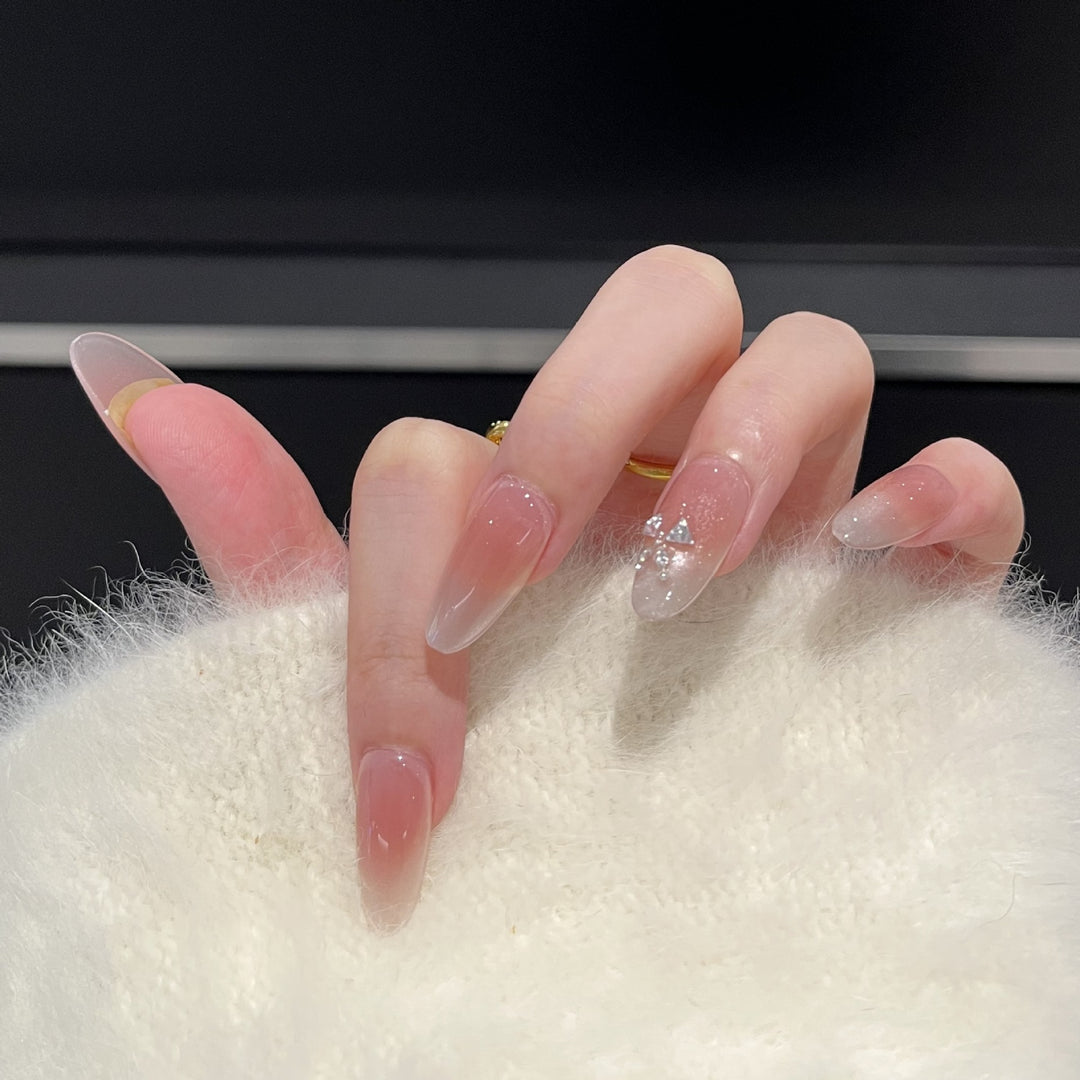 Ombre Glitter Press-On Nail Art Set Stornfield