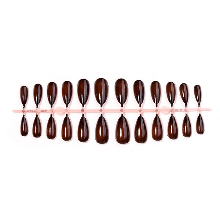 Artificial nail set with elegant drop shapes Stornfield