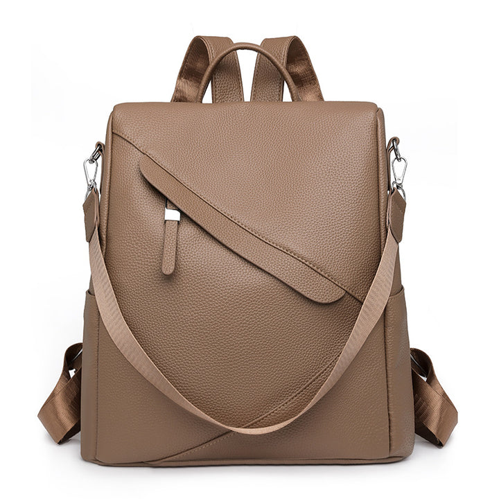 Chic Textured Leather Backpack Stornfield