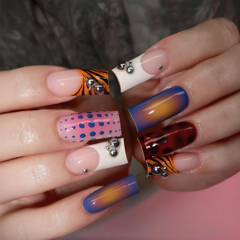 Art nail set with creative decorations Stornfield