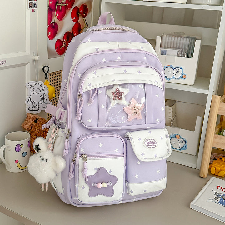 Playful Star-Embellished Backpack Stornfield