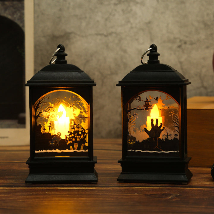 Nostalgic Lantern with Halloween Motif Stornfield