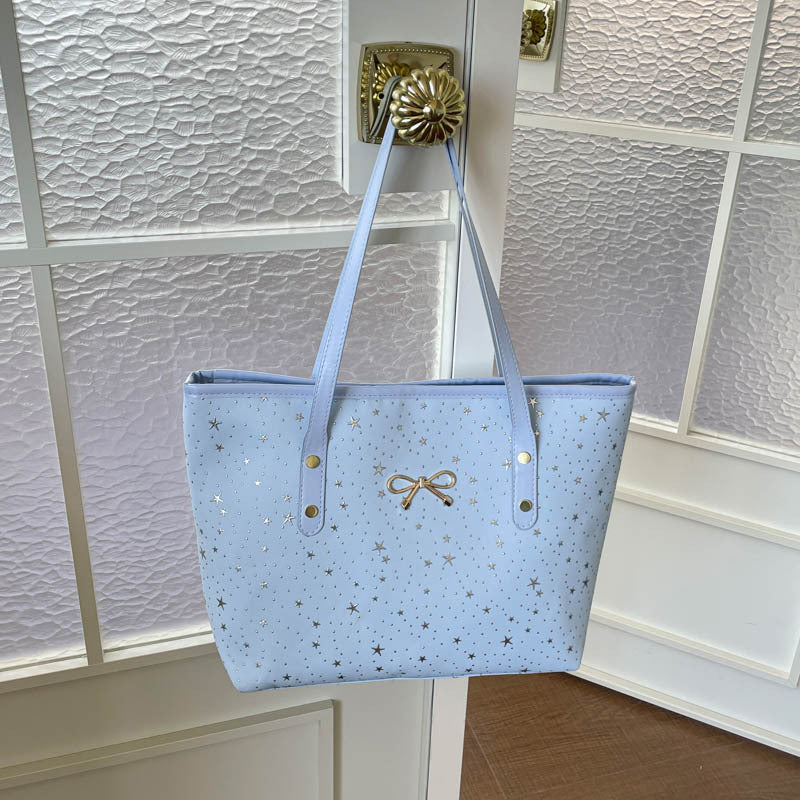 Star-Printed Tote Bag