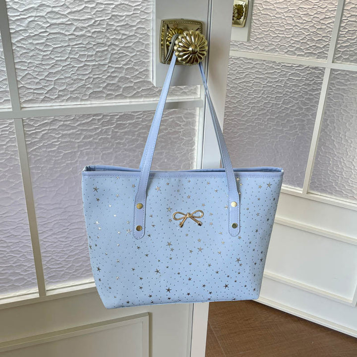 Star-Printed Tote Bag