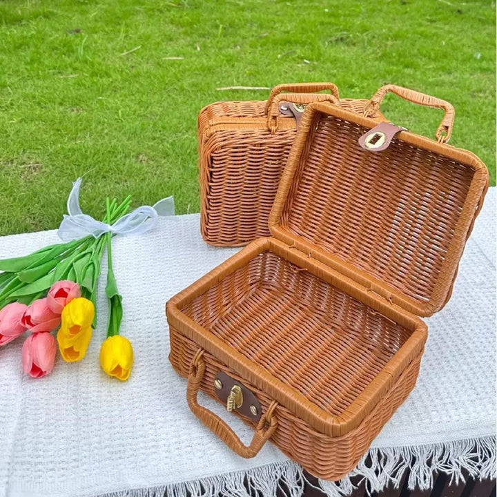 Ladies stylish and practical rattan cosmetic box Stornfield