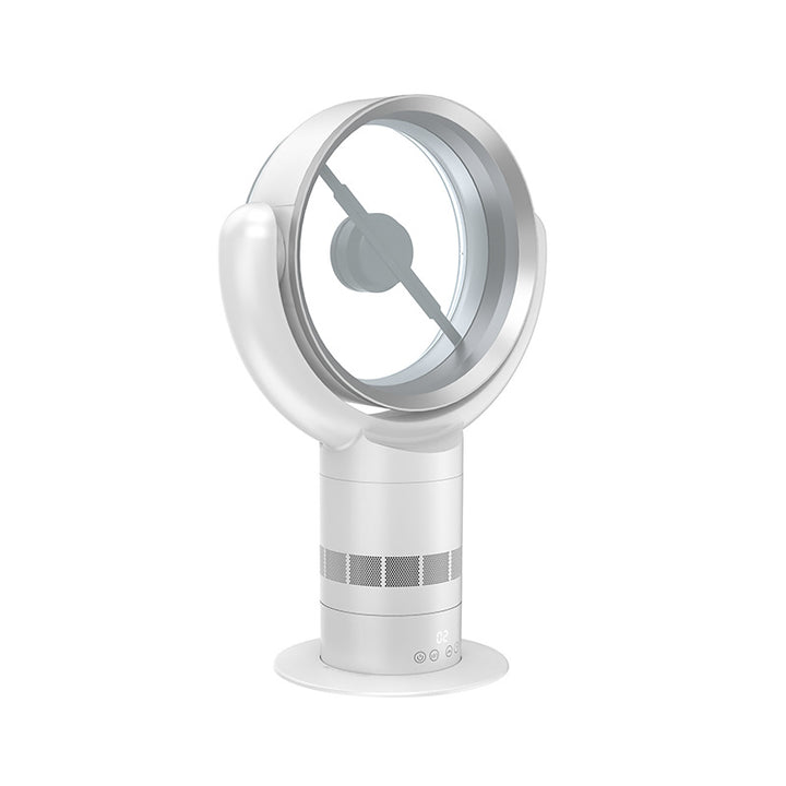 Cooling bladeless tabletop fan with digital touch controls and oscillation Stornfield