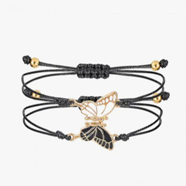 Butterfly Charm Necklace and Bracelet Set Stornfield