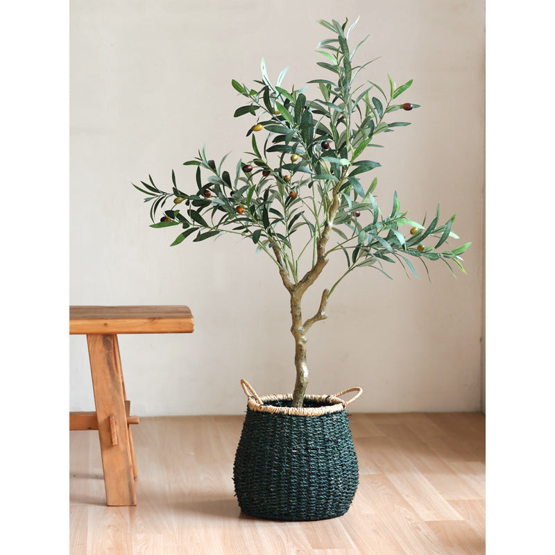 Handcrafted storage basket with natural details Stornfield